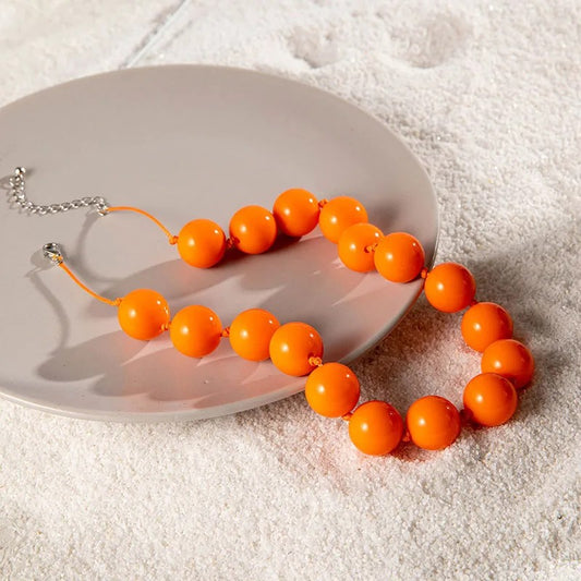 Collar Cuencas Naranja