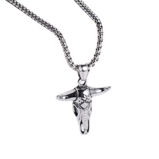 Collar Plateado Toro