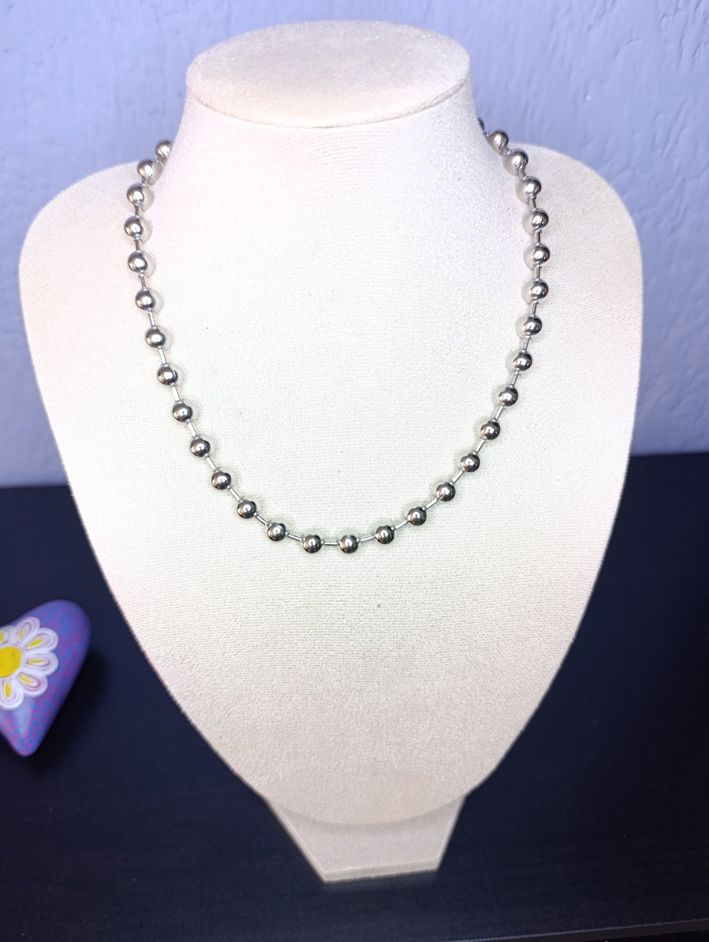 Collar 45 cms Balines 8 mm Acero Inoxidable