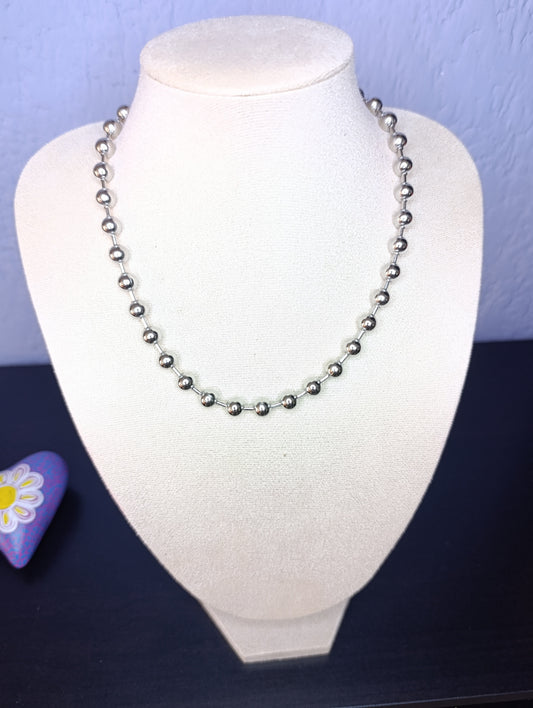 Collar 45 cms Balines 8 mm Acero Inoxidable