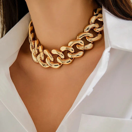Collar Eslabones Dorados