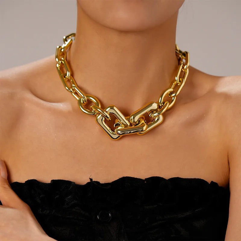 Collar Eslabanes Dorados