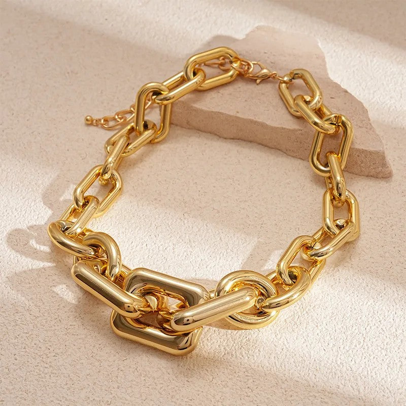 Collar Eslabanes Dorados