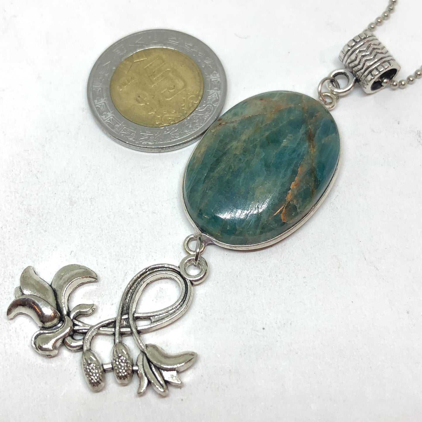 Dije de Apatito Azul Oval