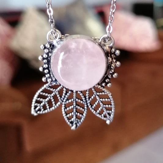 Dije Cuarzo Rosa