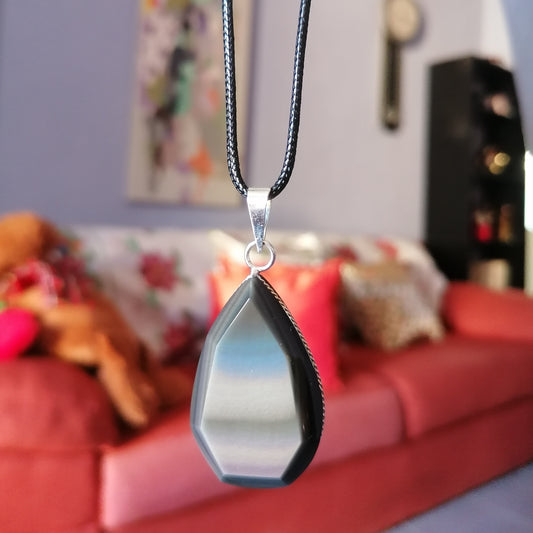 Dije Obsidiana Arcoíris Facetada
