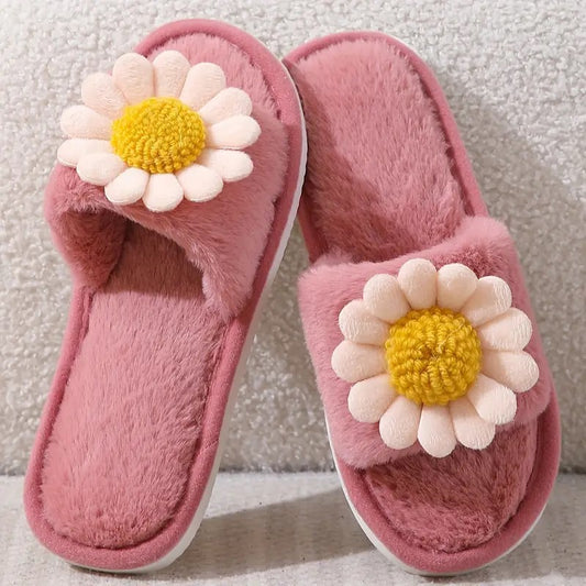 Pantufla Rosa Con Girasol