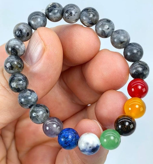 Pulsera 7 Chacras con Minerales