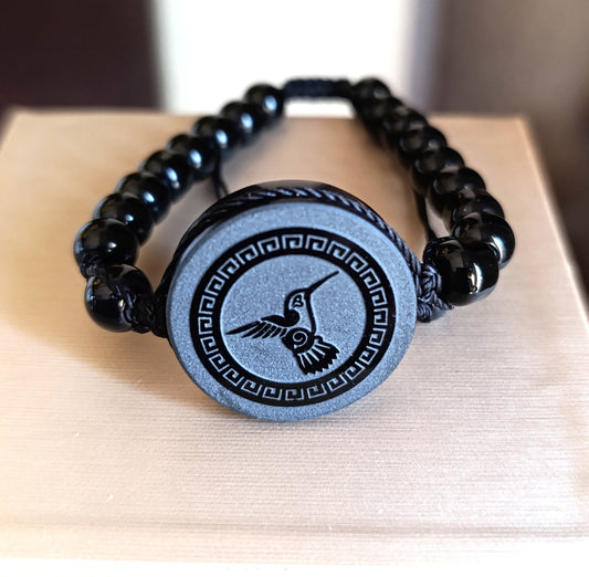 Pulsera de Obsidiana Colibrí