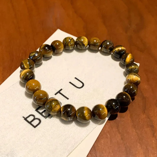 Pulsera Cuencas Ojo Tigre 8 mm