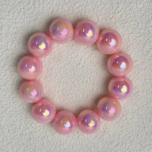 Pulsera Cuencas 16mm Color Rosa
