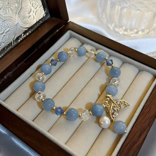 Pulsera Cuencas Azules y Cola de Sirena