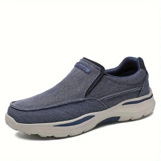 Zapato Azul Gris Tipo Sketchers
